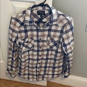 Long sleeve plaid button up